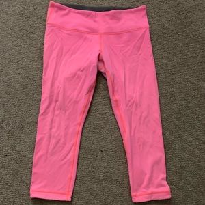 lululemon wunder under crops reversible size 8